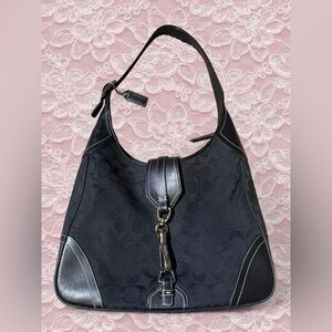 Coach Black and Gray Hobo Bag